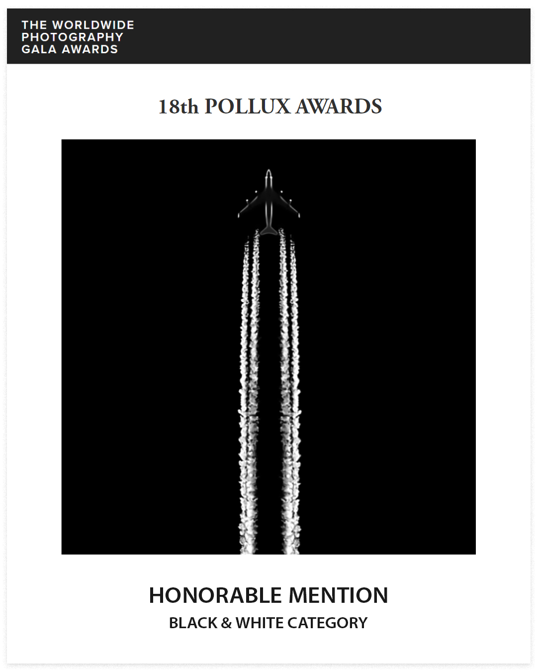 Optimistic, Honorable Mention in Black & White Category