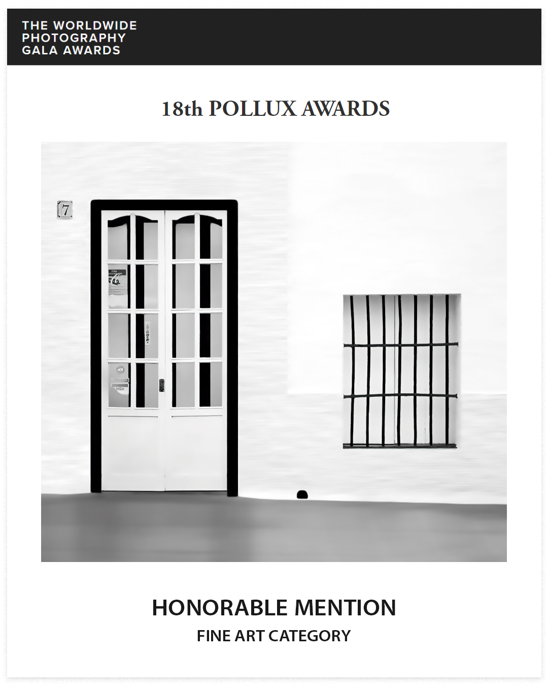 Confinement, Honorable Mention in Fine Art Category